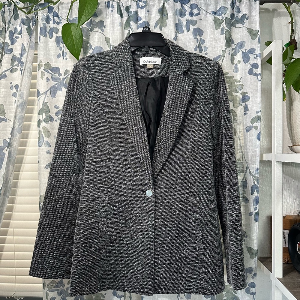 Calvin Klein Women's Charcoal Blazer